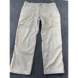 First Tactical Mens V2 Tactical Pants Khaki Tan Ripstop Cargo Work Pants 42x30